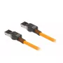 Cavo di rete DeLOCK RJ45 Self Tracing Cat.6A 1 m arancione