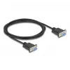 DeLOCK 86824 cavo seriale nero 2 m DB-9