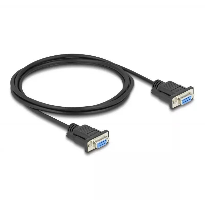 DeLOCK 86824 cavo seriale nero 2 m DB-9