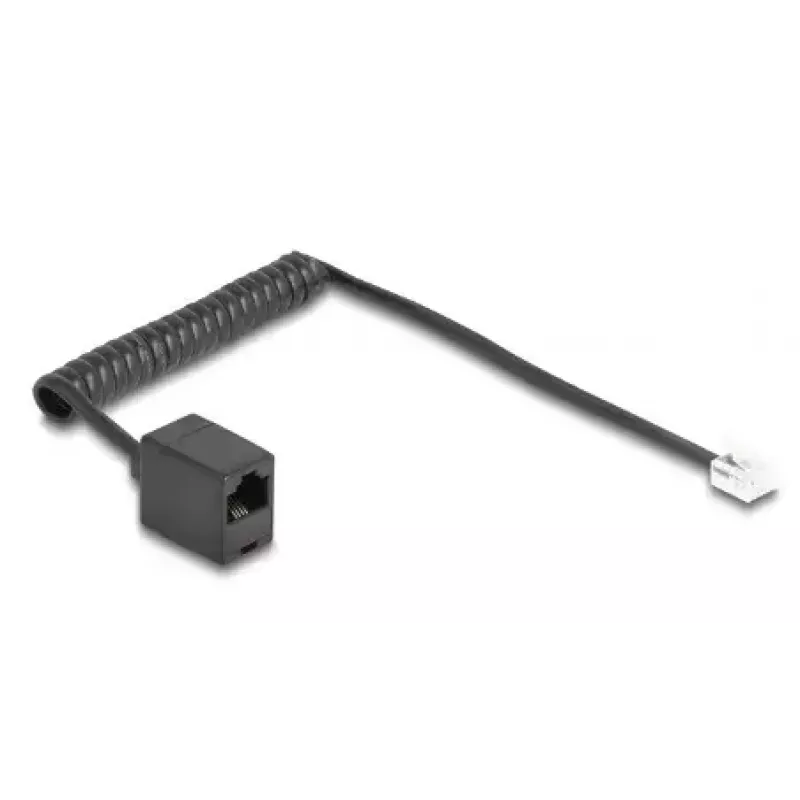 DeLOCK 88720 Cavo telefonico 1 m nero RJ-11 RJ-45