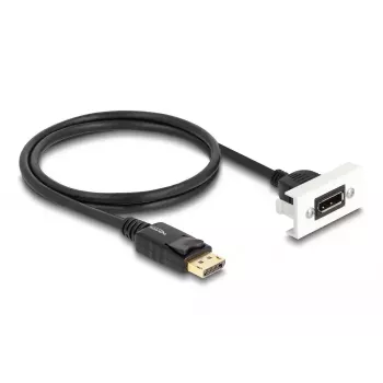 DeLOCK Easy 45 Modulo DisplayPort 8K 30 Hz con pigtail 22,5 x 45 mm