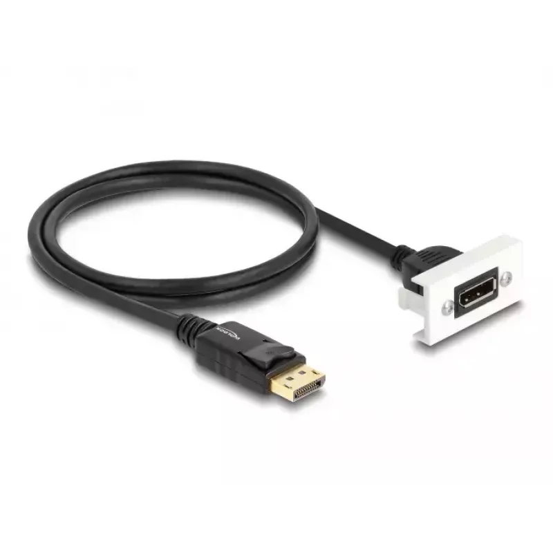 DeLOCK Easy 45 Modulo DisplayPort 8K 30 Hz con pigtail 22,5 x 45 mm