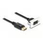 DeLOCK Easy 45 Modulo DisplayPort 8K 30 Hz con pigtail 22,5 x 45 mm
