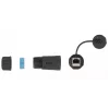 DeLOCK 86701 Giunzione impermeabile RJ45 femmina-femmina Cat.6A con cappuccio, nero