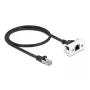 Cavo di rete DeLOCK Easy 45 modulo RJ45 S/FTP Cat.6A 0,5 m nero