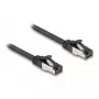 Cavo di rete DeLOCK RJ45 patch cable piatto connettore maschio su connettore maschio Cat.8.1 2 m nero