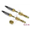 Cavo audio DeLOCK 85784 0,5 m 3,5 mm nero grigio