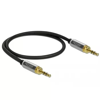 Cavo audio DeLOCK 85784 0,5 m 3,5 mm nero grigio