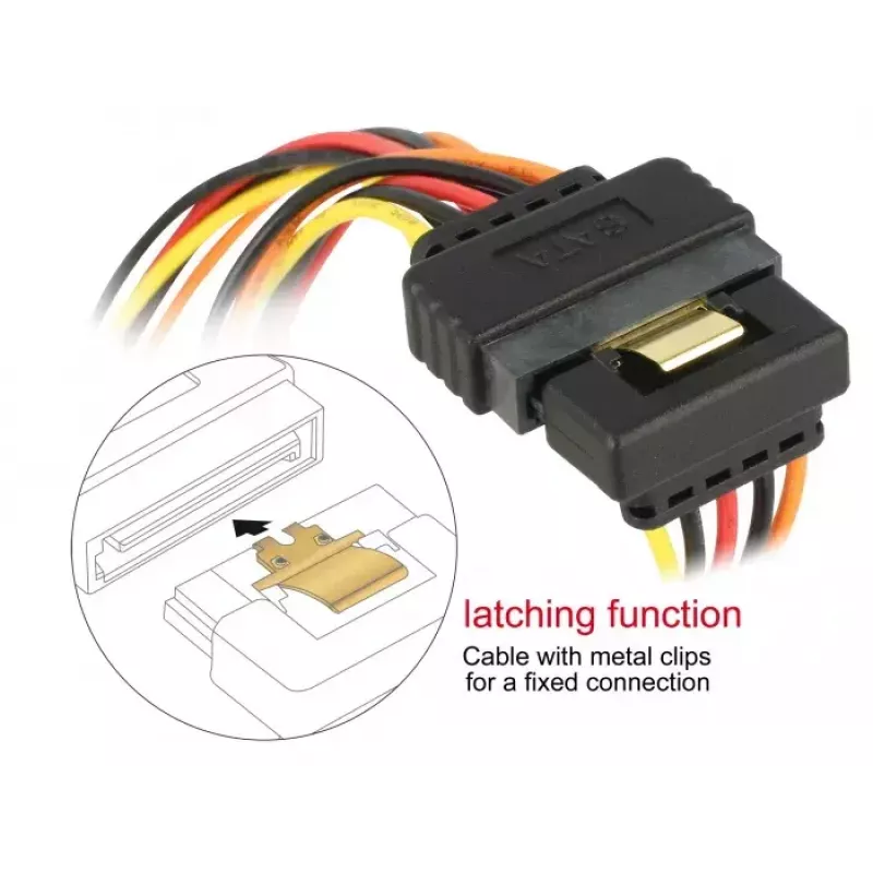 Cavo SATA DeLOCK 60159 0,3 m multicolore