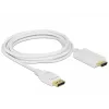 Adattatore cavo video DeLOCK 83819 3 m DisplayPort HDMI bianco