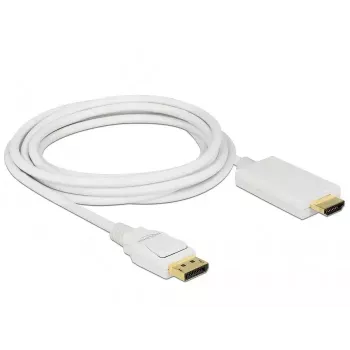 Adattatore cavo video DeLOCK 83819 3 m DisplayPort HDMI bianco