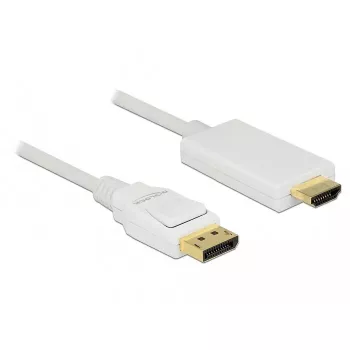 Adattatore cavo video DeLOCK 83819 3 m DisplayPort HDMI bianco