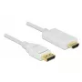 Adattatore cavo video DeLOCK 83819 3 m DisplayPort HDMI bianco
