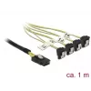 Cavo di alimentazione interno DeLOCK 85687, 1 m, Mini SAS SFF-8087 su 4 SATA