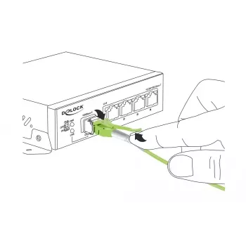 Cavo in fibra ottica DeLOCK 85688 1 m LC verde