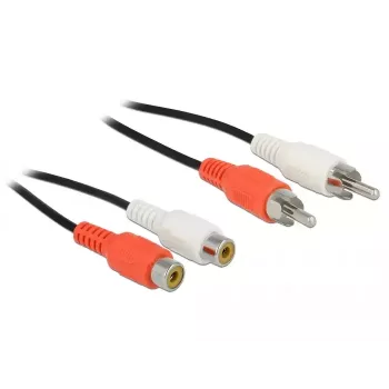 Cavo audio DeLOCK 85807 5 m 2 x RCA nero rosso bianco