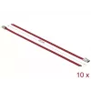 Fascette fermacavi DeLOCK 18777 acciaio inox rosso 200 mm 10 pz.