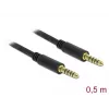 Cavo audio DeLOCK 85790 0,5 m 4,4 mm nero