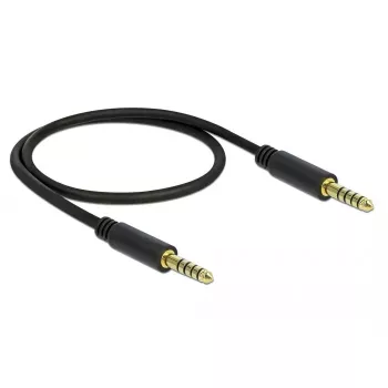 Cavo audio DeLOCK 85790 0,5 m 4,4 mm nero