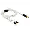 Cavo audio DeLOCK 85848 1,2 m 2,5 mm 2x MMCX bianco