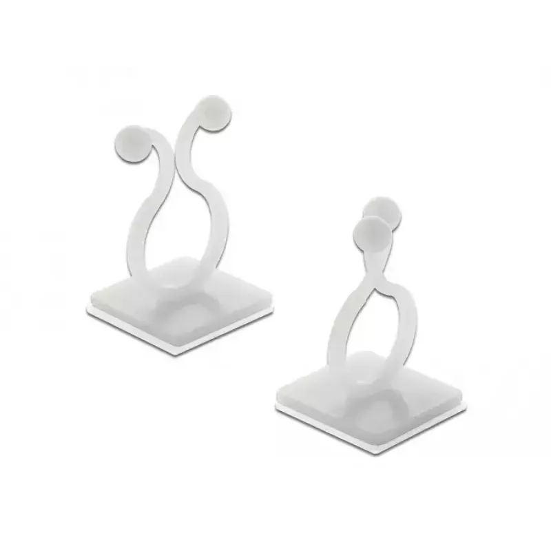 Gancio portacavo DeLOCK 60175 naturale 10 pz.