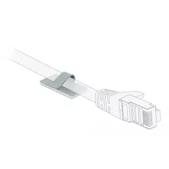 Fermacavo DeLOCK 60184 acciaio inox satinato 10 pz.
