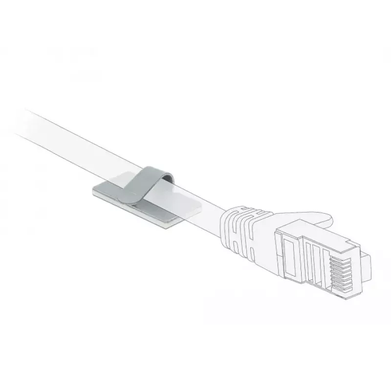 Fermacavo DeLOCK 60184 acciaio inox satinato 10 pz.