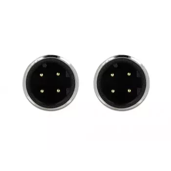 DeLOCK 85918 Cavo industriale M12 codifica D a 4 pin spina-spina, SF/FTP, privo di alogeni, 2 m, verde