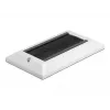 DeLOCK Piastra di copertura per gestione cavi 146 x 86 mm con strisce a spazzola nere, bianco (66492)