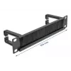 Pannello con setole DeLOCK 10 pollici barra passacavi con 2 ganci 1U nero