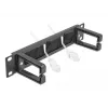 Pannello con setole DeLOCK 10 pollici barra passacavi con 2 ganci 1U nero