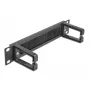Pannello con setole DeLOCK 10 pollici barra passacavi con 2 ganci 1U nero
