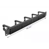 Pannello con setole DeLOCK 19 pollici barra passacavi con 5 ganci 1U nero