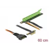 Riser card DeLOCK PCI Express x1 a x16 con cavo flessibile 80 cm