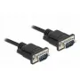 Cavo seriale DeLOCK 86577 nero 10 m RS-232 Sub-D9