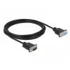 Cavo seriale DeLOCK 86603 nero 3 m RS-232 Sub-D9