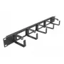 Pannello di gestione cavi DeLOCK 19 pollici 66659 nero 1U con 4 aperture e 5 ganci