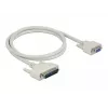 Cavo seriale DeLOCK 84544 1 m D-Sub 25 pin D-Sub 9 pin beige