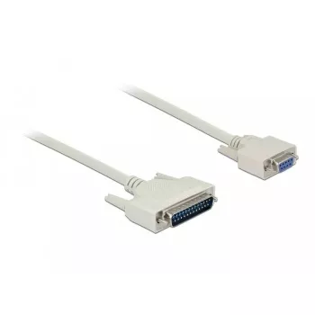 Cavo seriale DeLOCK 84544 1 m D-Sub 25 pin D-Sub 9 pin beige