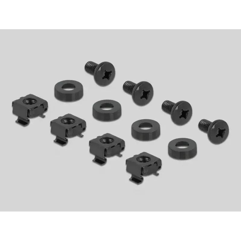 Pannello di gestione cavi DeLOCK 19 pollici 66667 nero 1U con ganci