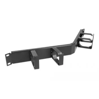 Pannello di gestione cavi DeLOCK 19 pollici 66667 nero 1U con ganci