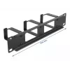 Pannello di gestione cavi DeLOCK 10 pollici 66656 nero