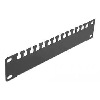 Pannello di gestione cavi DeLOCK 10 pollici guida di supporto cavi 1U nero