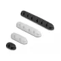 Fermacavi DeLOCK 18402 set combinato autoadesivo 4 pezzi nero bianco