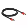 Cavo HDMI DeLOCK Ultra High Speed 48 Gbit/s 8K 60 Hz rosso 1 m