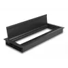 Passacavi DeLOCK per montaggio su tavolo con spazzola 300 x 120 x 28 mm nero