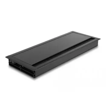 Passacavi DeLOCK per montaggio su tavolo con spazzola 300 x 120 x 28 mm nero