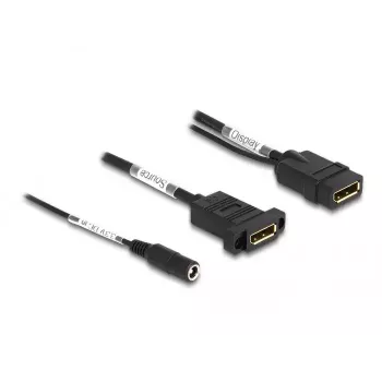 Cavo DisplayPort DeLOCK 4K 60 Hz alimentazione DC 0,30 m montaggio a pannello