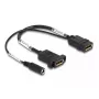 Cavo DisplayPort DeLOCK 4K 60 Hz alimentazione DC 0,30 m montaggio a pannello