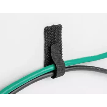 Fermacavi mini in velcro DeLOCK 90 mm x 24 mm autoadesivo 10 pezzi nero